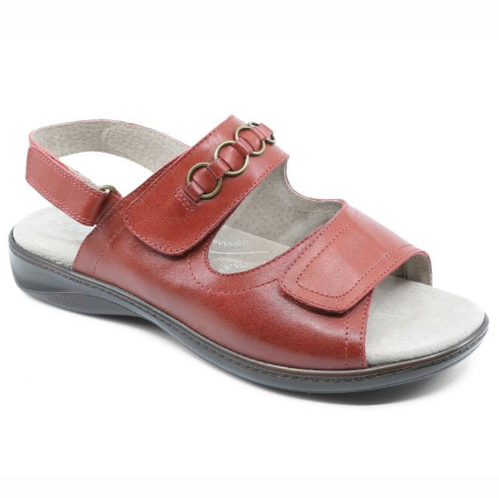  Homyped  Daisy Sandal  in Garnet Red